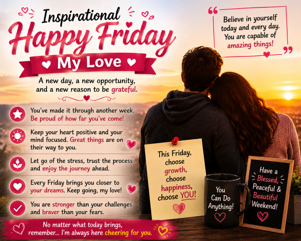 Inspirational Happy Friday My Love Messages