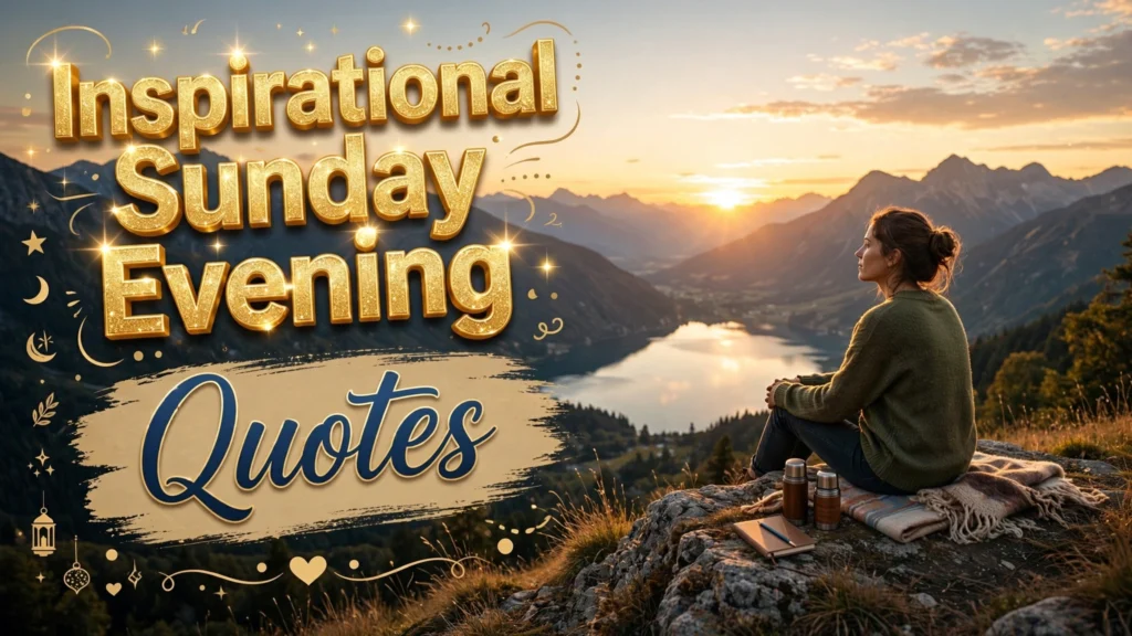 Inspirational Sunday Evening Quotes