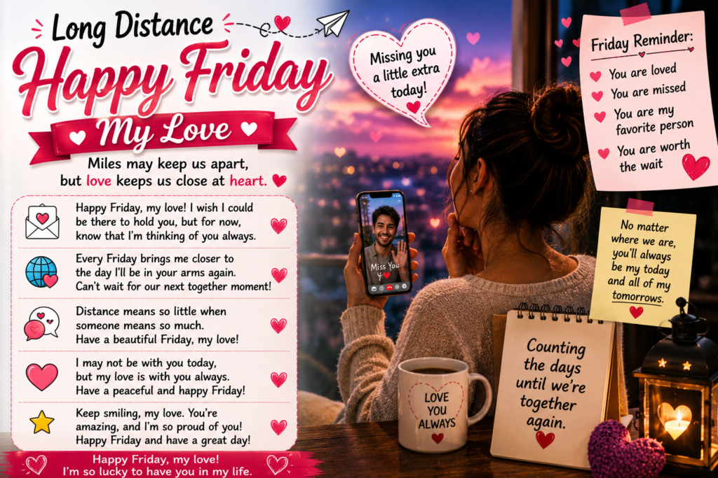 Long Distance Happy Friday My Love Messages