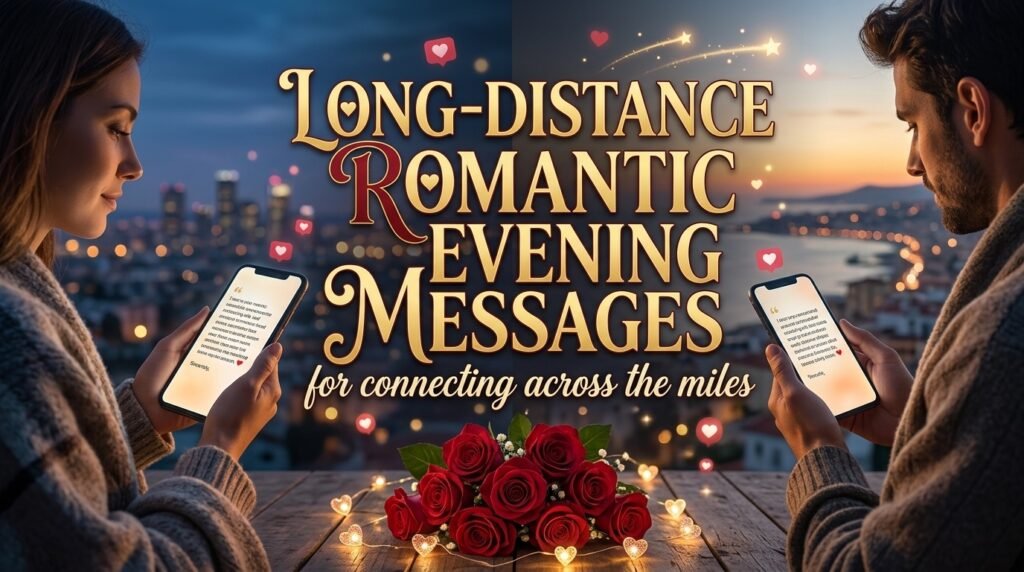Long-Distance Romantic Evening Messages