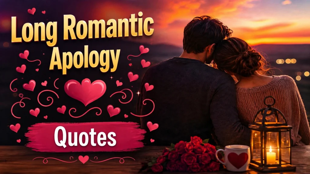 Long Romantic Apology Quotes