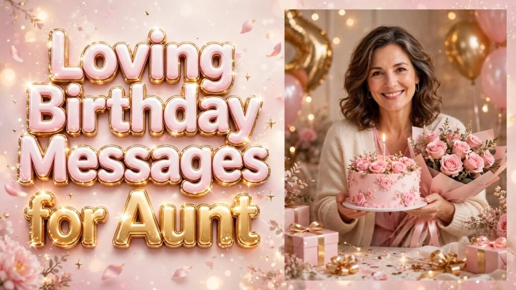 Loving Birthday Messages for Aunt  (Seo)
