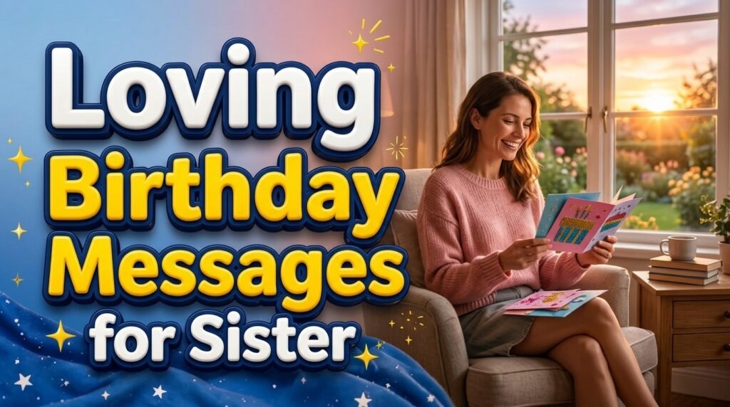 Loving Birthday Messages for Sister