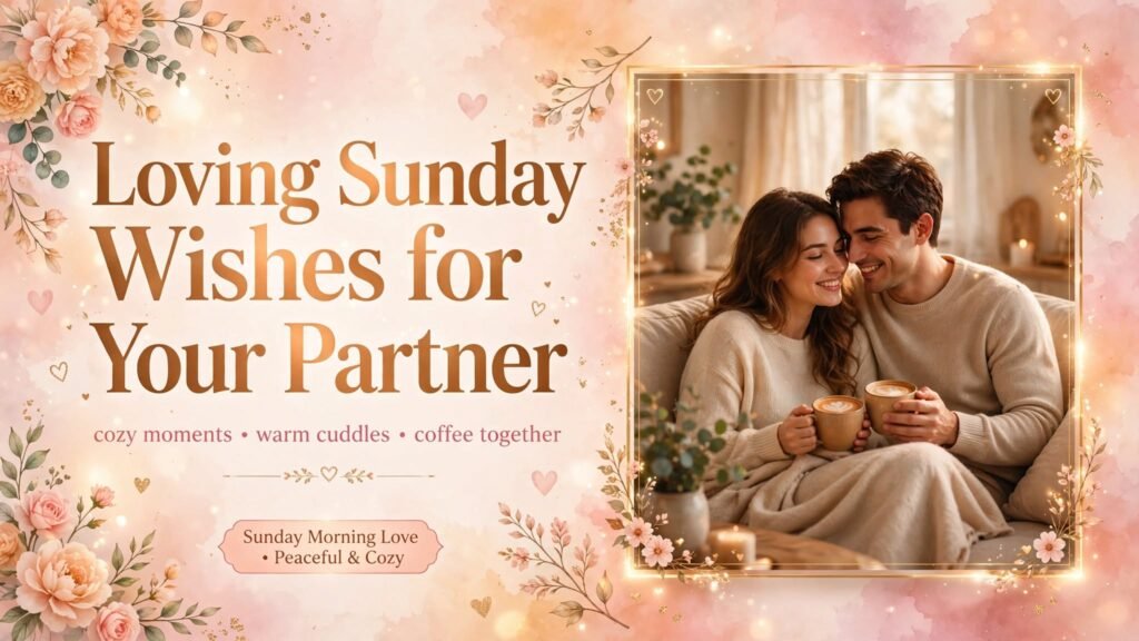 Loving Sunday Wishes for Your Partner