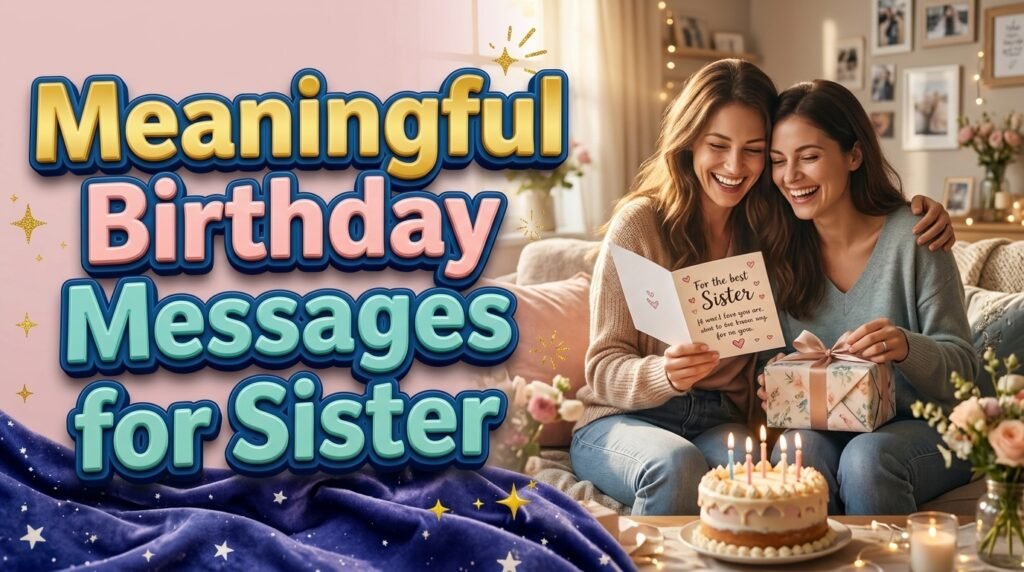 Meaningful Birthday Messages for Sister