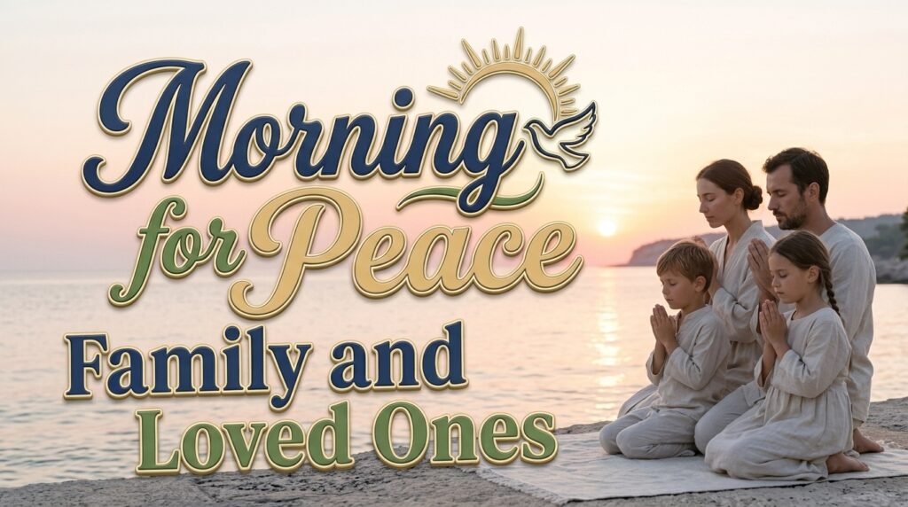 Morning Prayer for Family and Loved Ones