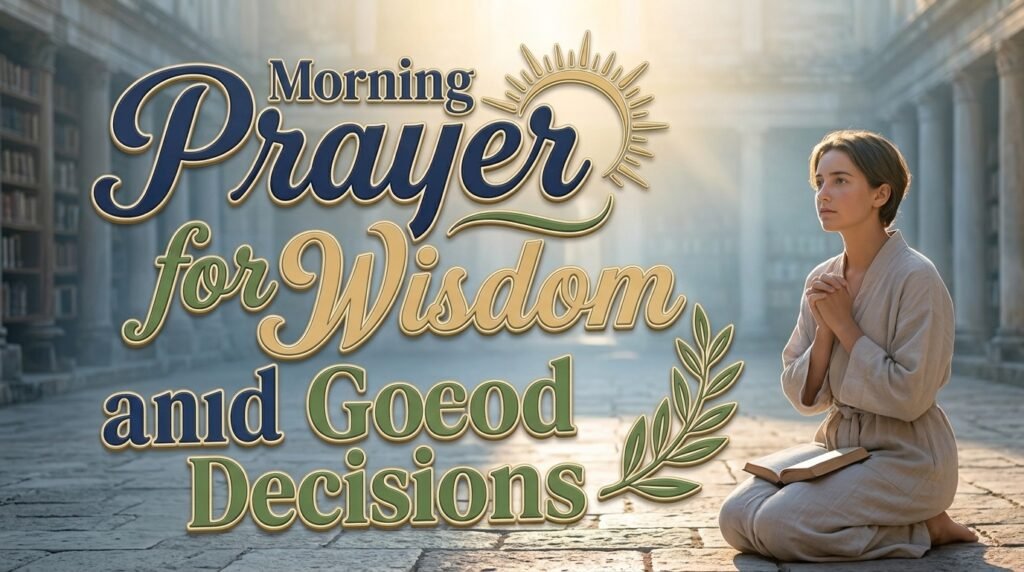 Morning Prayer for Wisdom and Good Decisions