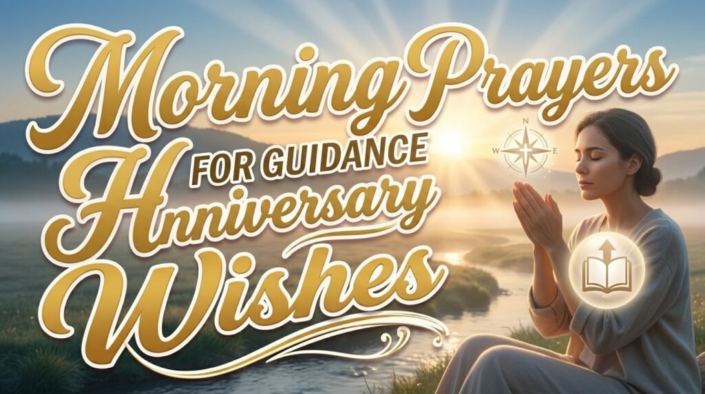 Morning Prayers for Guidance and Direction