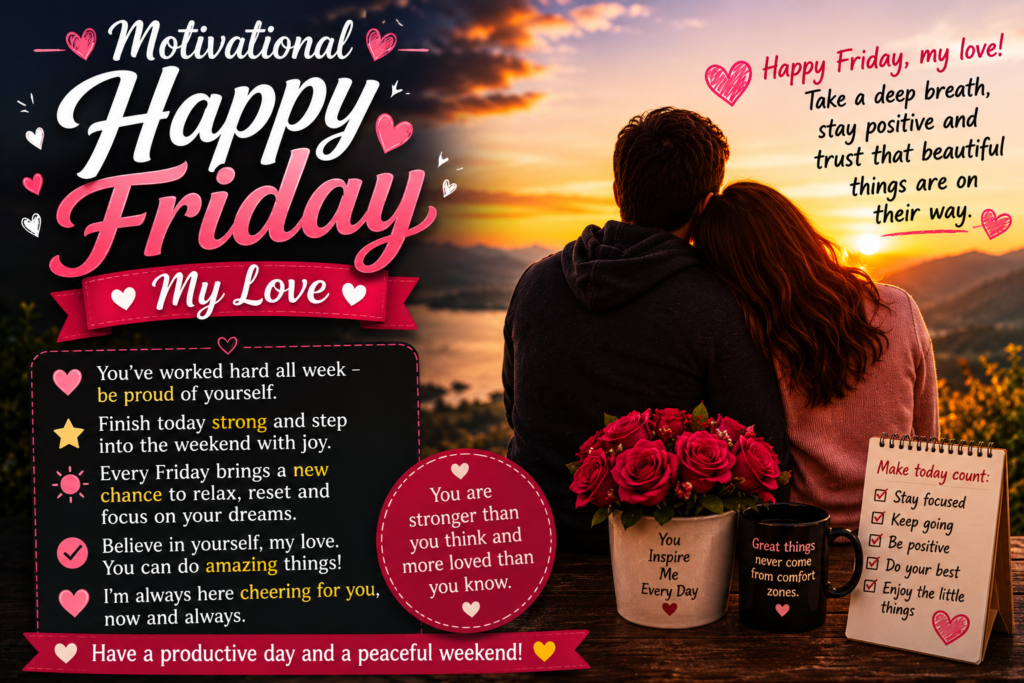 Motivational Happy Friday My Love Messages