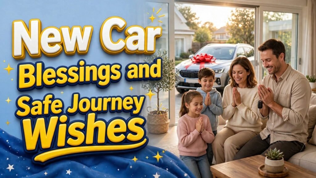 New Car Blessings and Safe Journey Wishes
