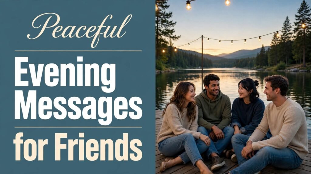 Peaceful Evening Messages for Friends