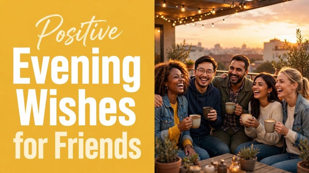 Positive Evening Wishes for Friends (Seo)