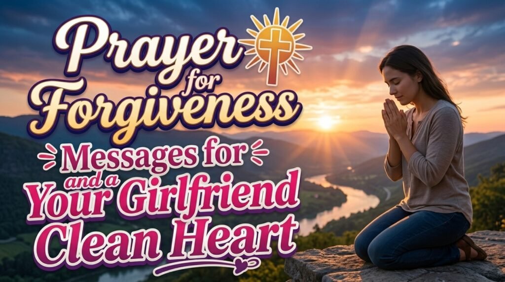 Prayer for Forgiveness and a Clean Heart