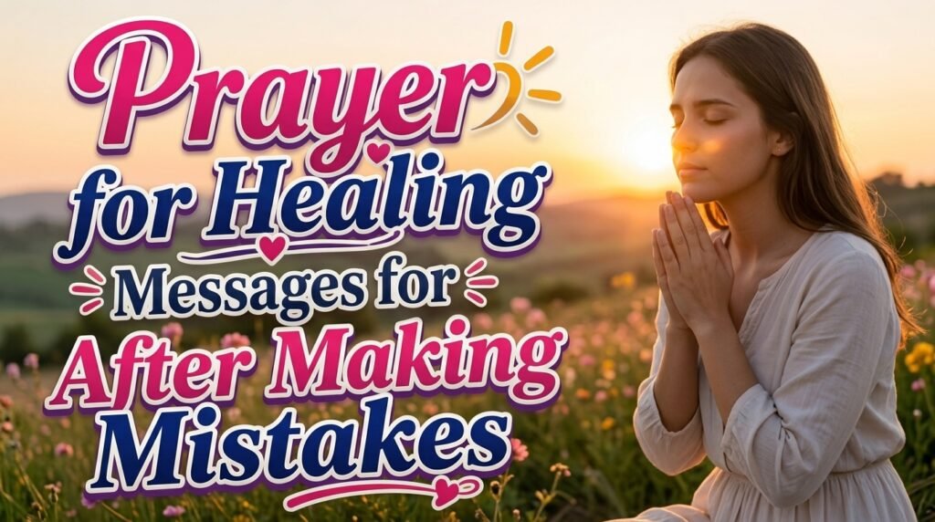 Prayer for Healing After Making Mistakes