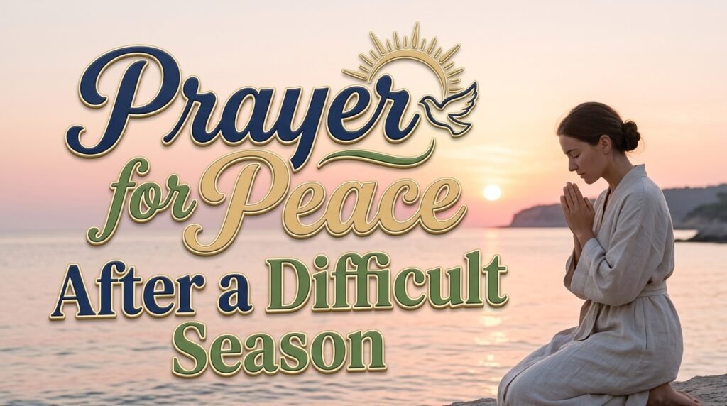 Prayer for Peace After a Difficult Season