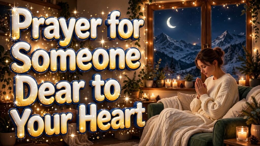 Prayer for Someone Dear to Your Heart