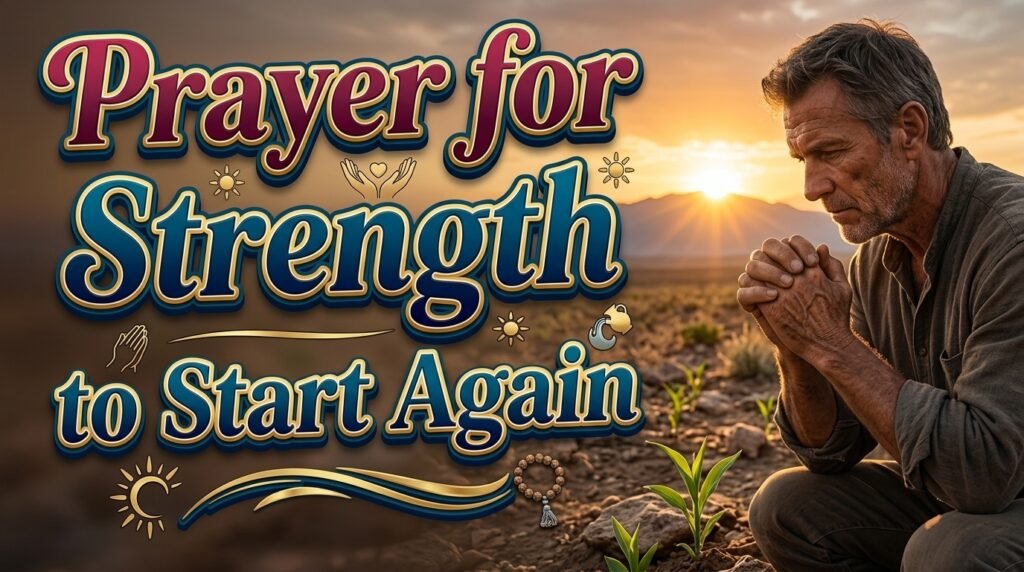 Prayer for Strength to Start Again