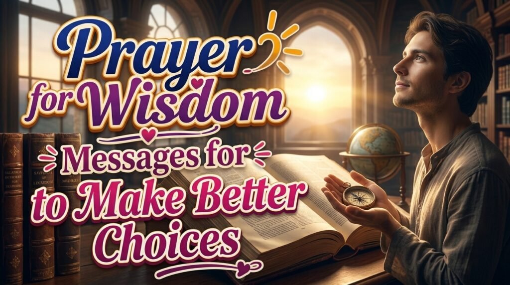 Prayer for Wisdom to Make Better Choices