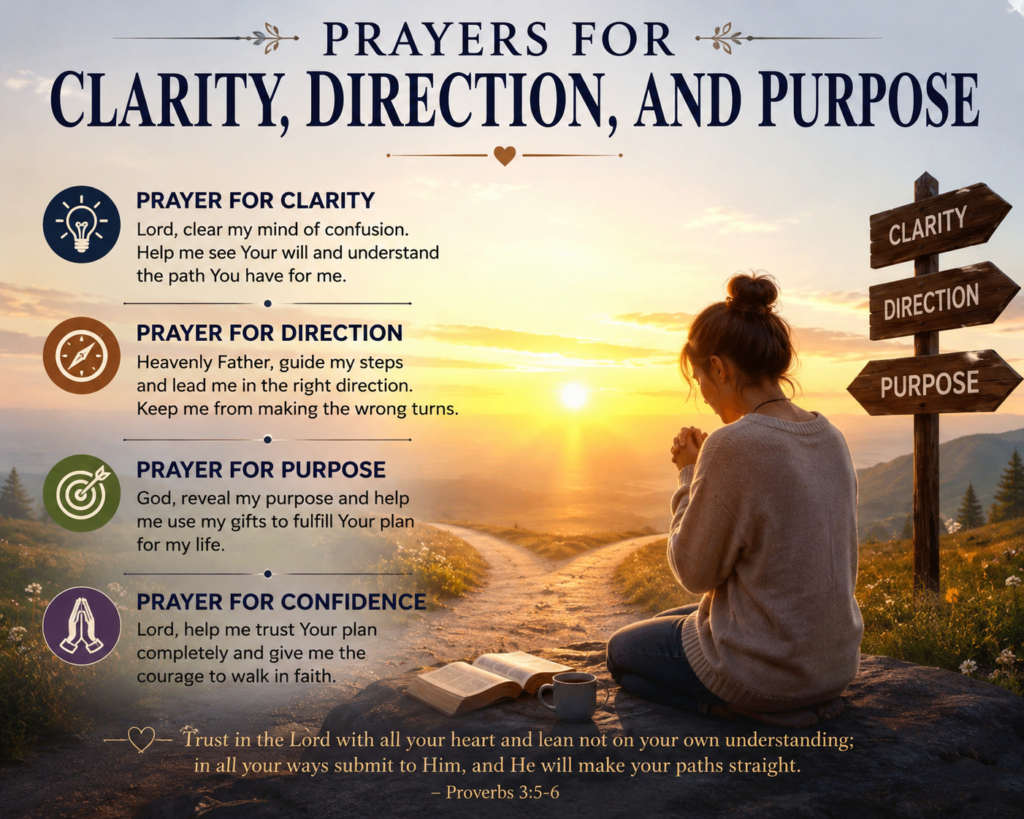 Prayers for Clarity, Direction, and Purpose