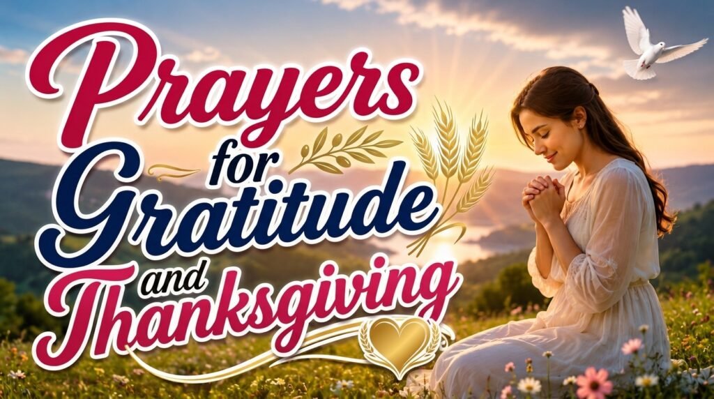 Prayers for Gratitude and Thanksgiving
