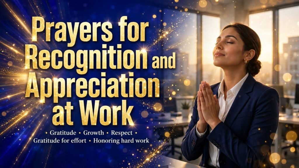 Prayers for Recognition and Appreciation at Work (Seo)