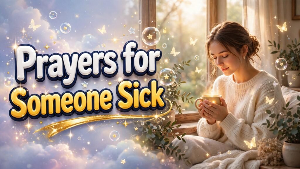 Prayers for Someone Sick
