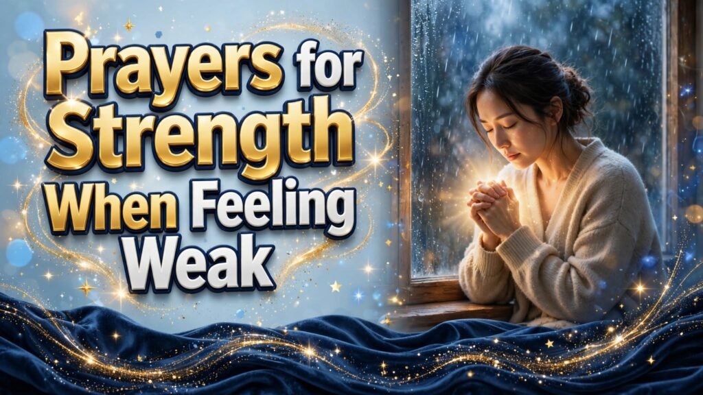 Prayers for Strength When Feeling Weak (Seo)