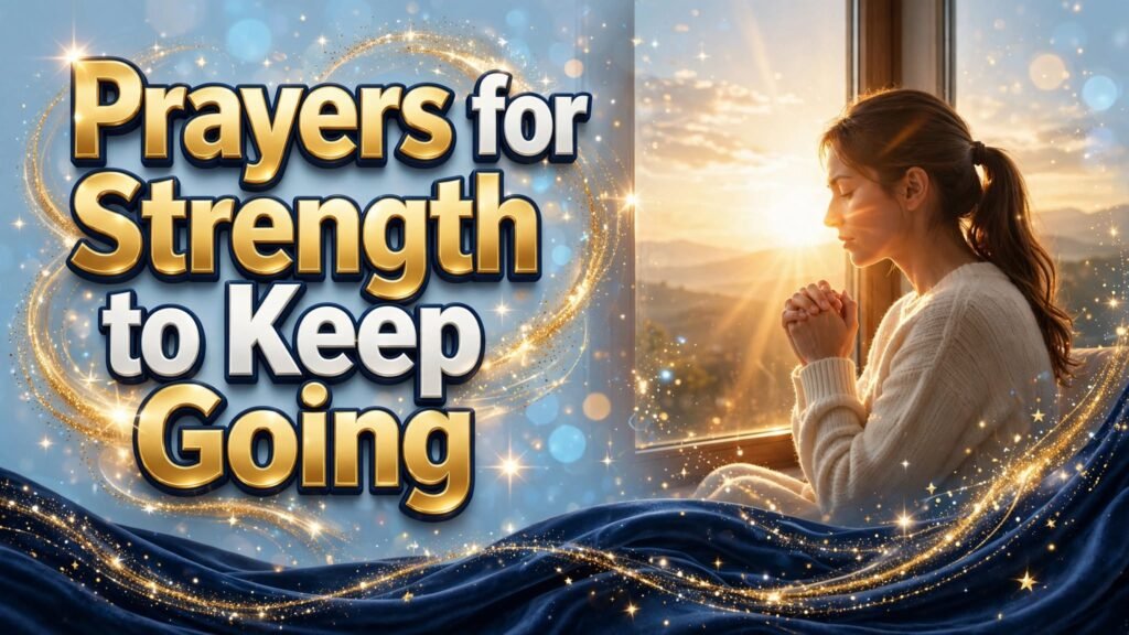 Prayers for Strength to Keep Going (Seo)