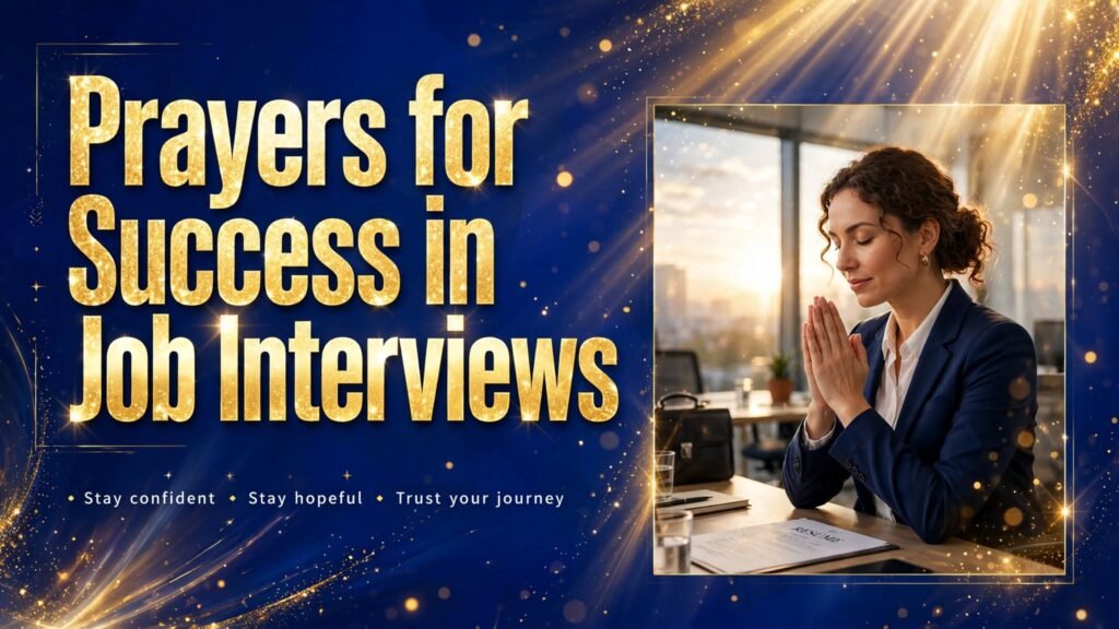 Prayers for Success in Job Interviews (Seo)