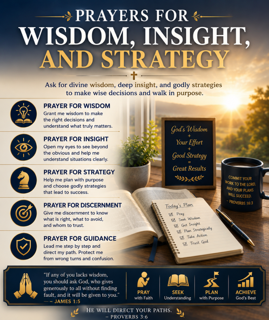 @Create image For Simple Prayers for Wisdom, Insight, and Strategy