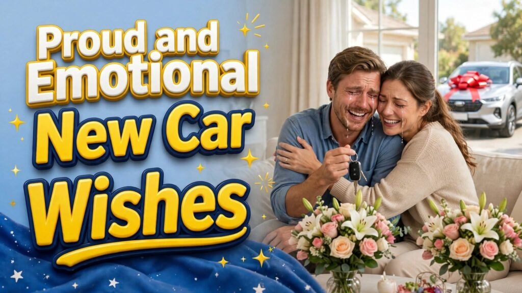 Proud and Emotional New Car Wishes