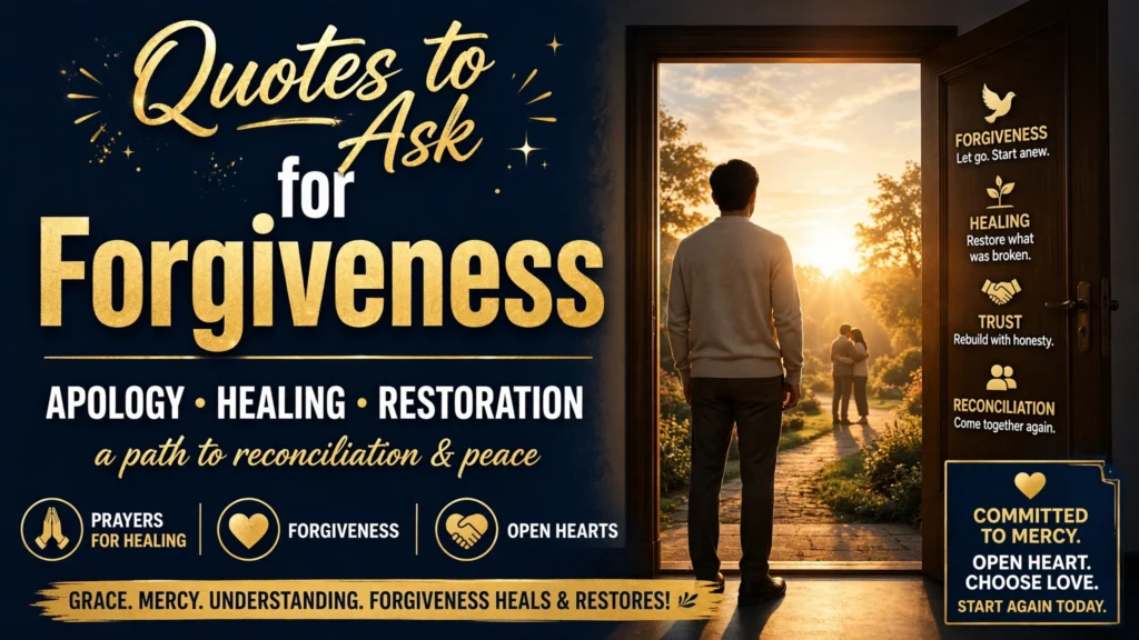Quotes to Ask for Forgiveness