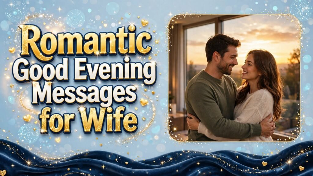 Romantic Good Evening Messages for Wife (Seo)