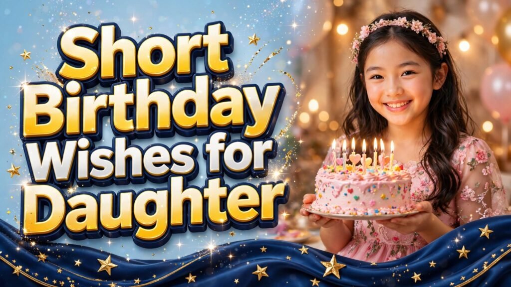 Short Birthday Wishes for Daughter