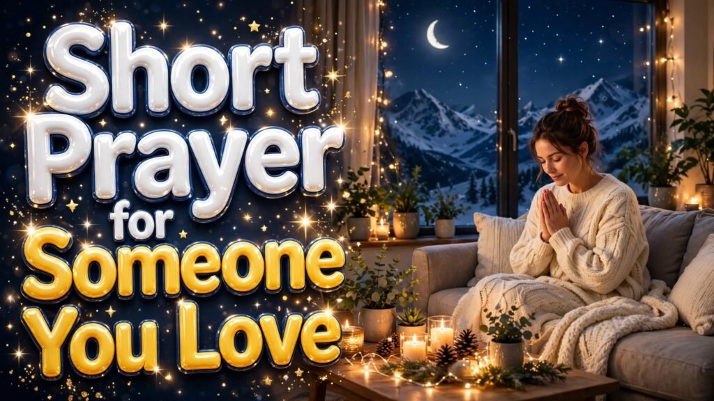 Short Prayer for Someone You Love