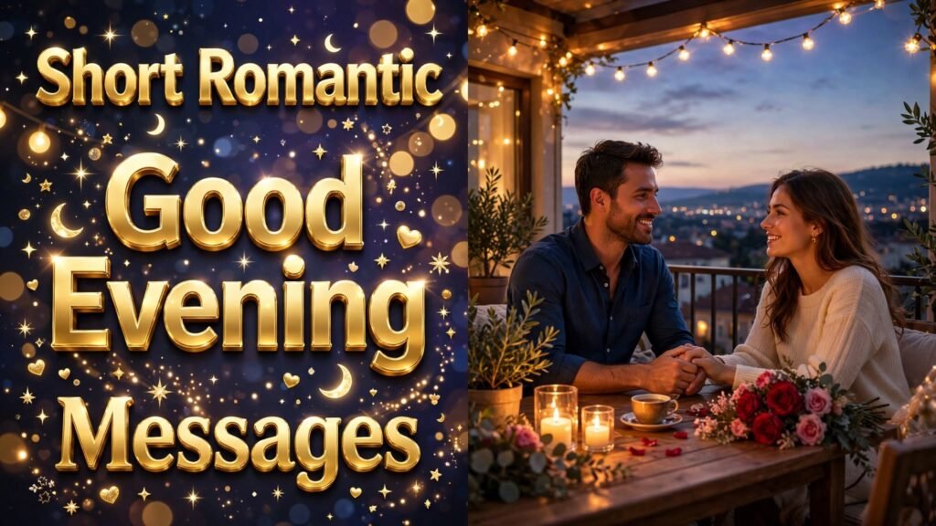 Short Romantic Good Evening Messages