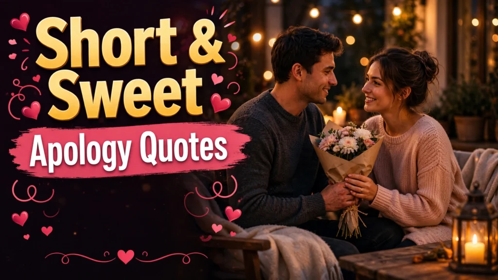 Short & Sweet Apology Quotes