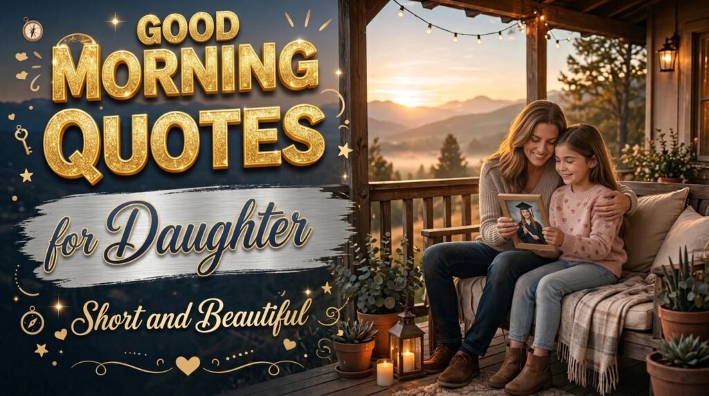 Short and Beautiful Good Morning Quotes for Daughter