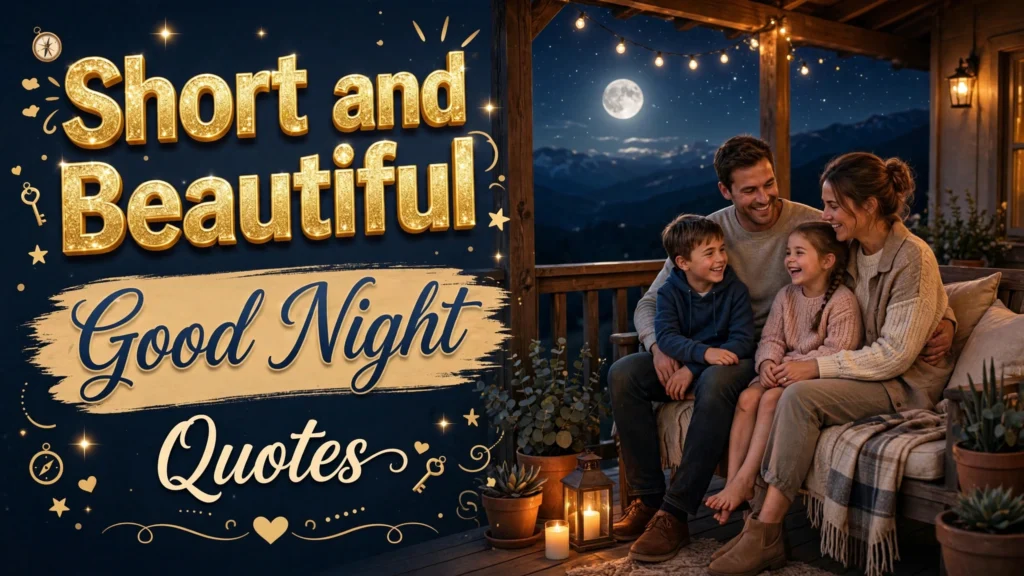 Short and Beautiful Good Night Quotes
