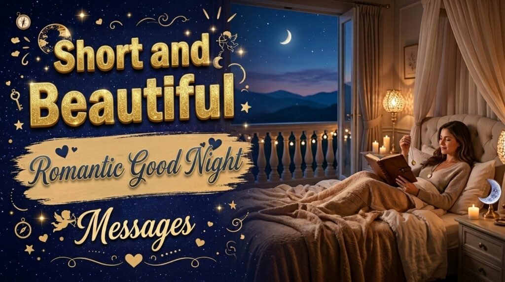 Short and Beautiful Romantic Good Night Messages