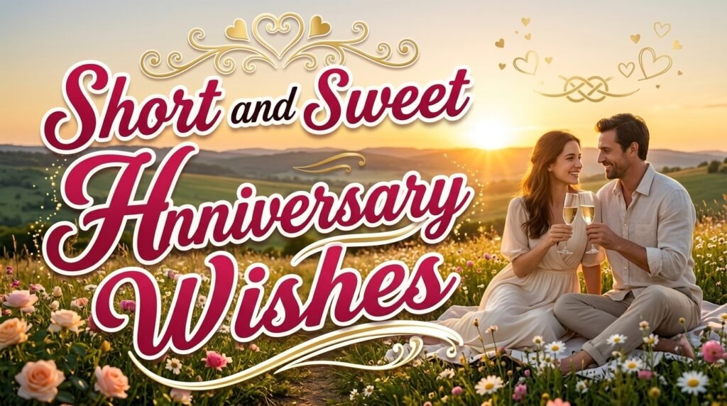 Short and Sweet Anniversary Wishes