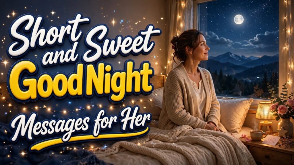 Short and Sweet Good Night Messages for Her