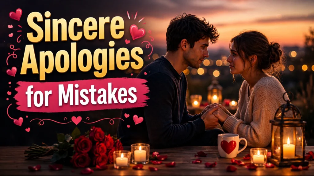 Sincere Apologies for Mistakes
