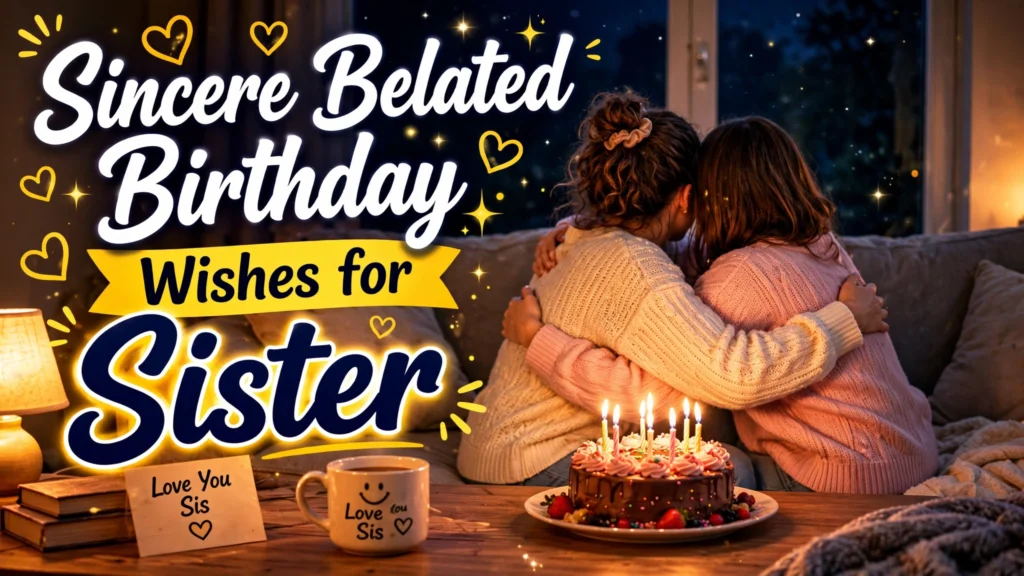 Sincere Belated Birthday Wishes for Sister