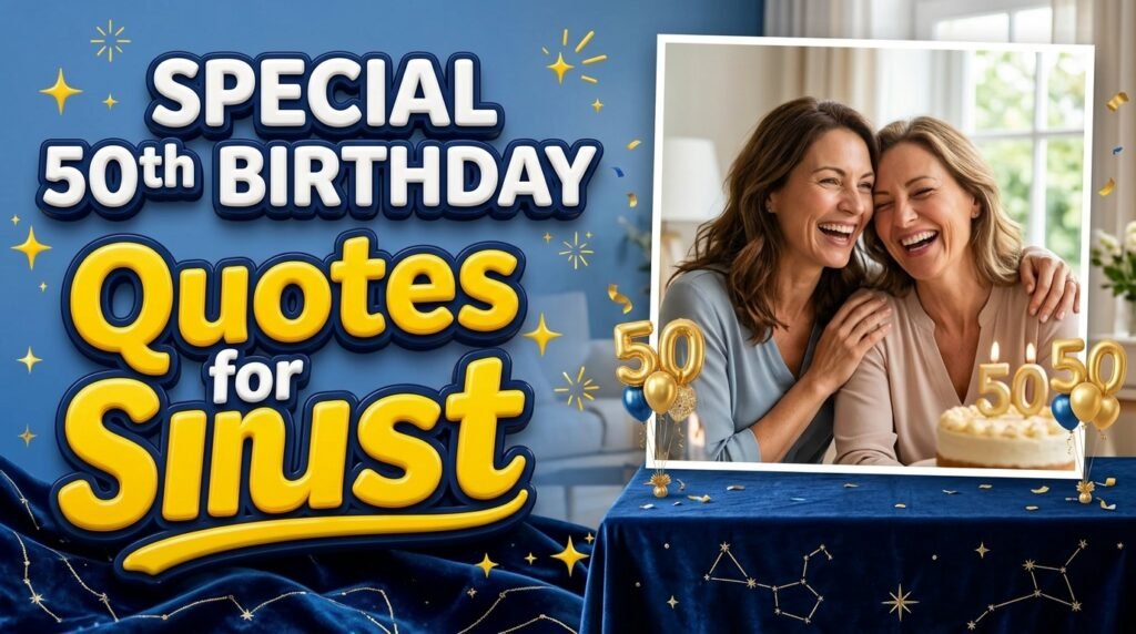 Special 50th Birthday Quotes for Sister