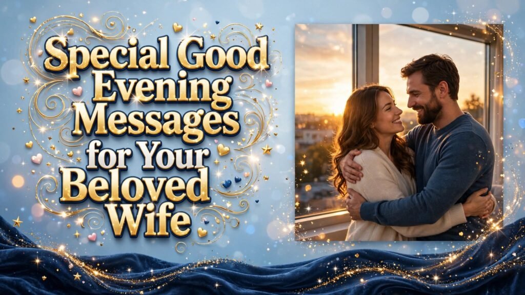 Special Good Evening Messages for Your Beloved Wife (Seo)