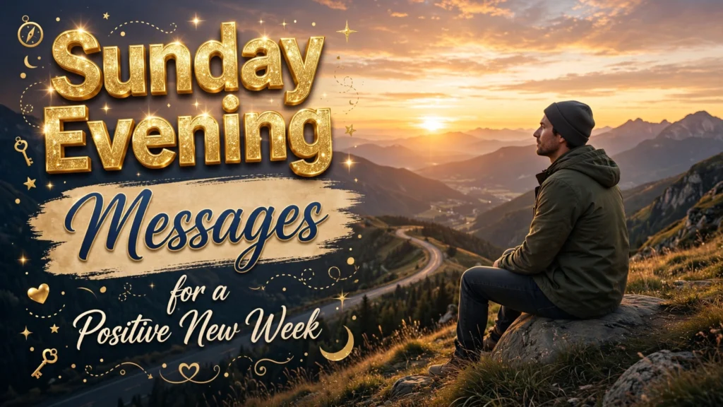 Sunday Evening Messages for a Positive New Week