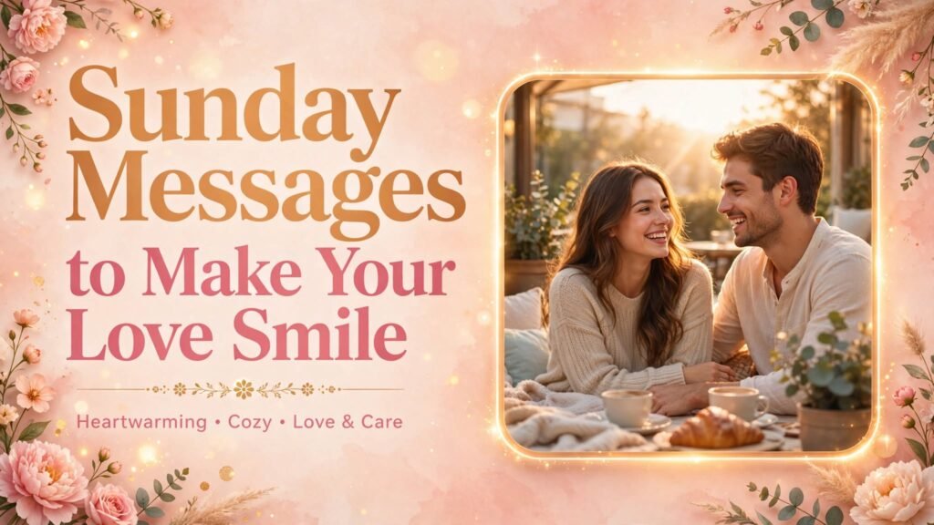 Sunday Messages to Make Your Love Smile