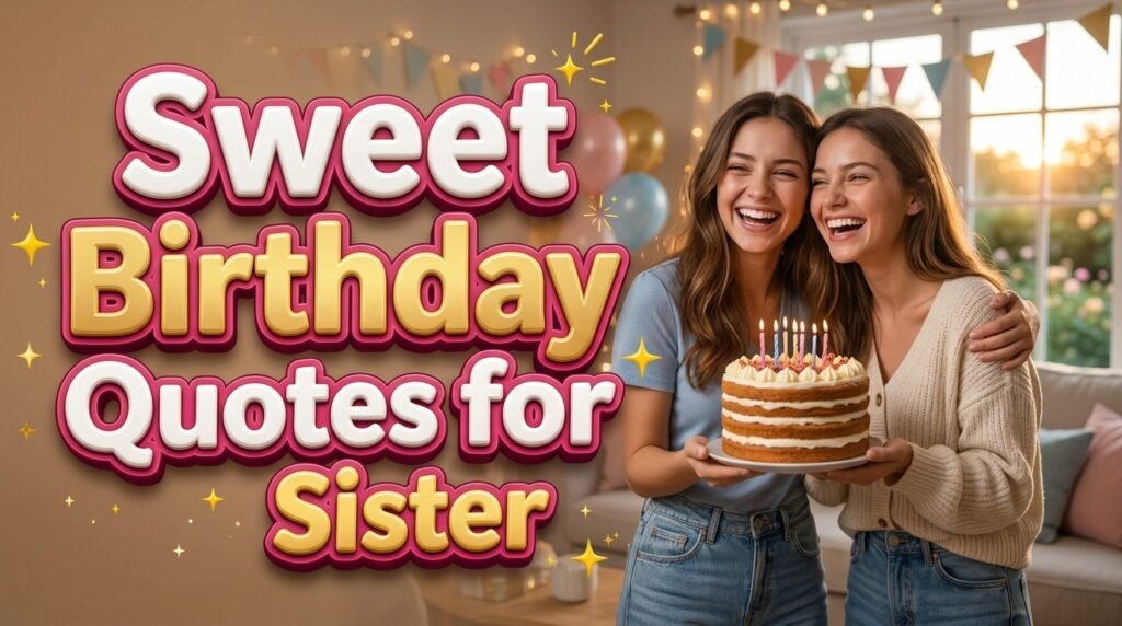 Sweet Birthday Quotes for Sister