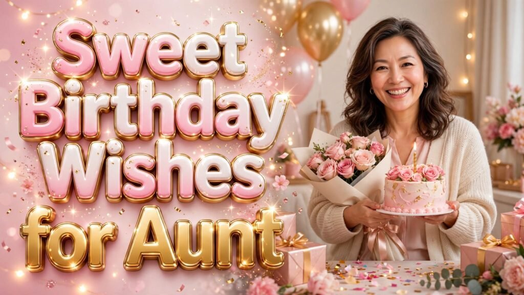Sweet Birthday Wishes for Aunt (Seo)